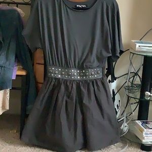 Above the knee dress with studded waist.